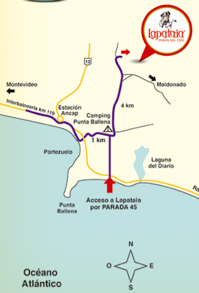 Mapa site http://www.lapataiapuntadeleste.com/