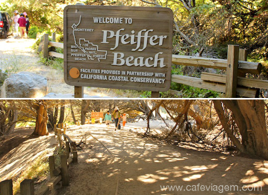 Pfeiffer Beach em Big Sur