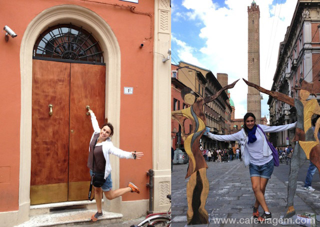 Porta de entrada do apartamento do Blog Ville e torres de Bologna