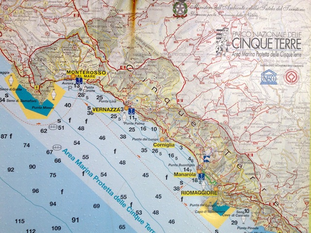 Monterosso al mare map