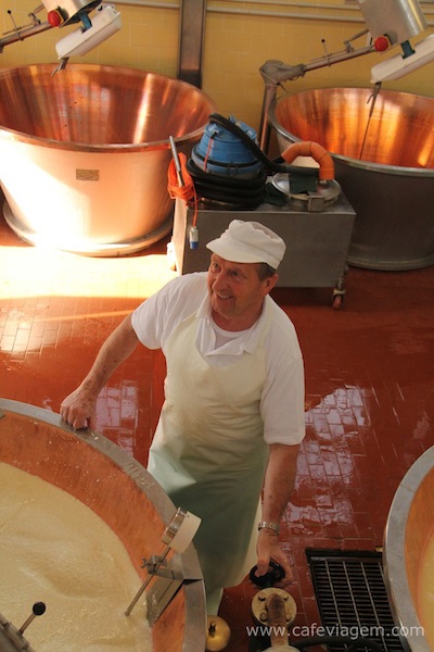 O grande Masterchef do Parmigiano dias antes de se aposentar do seu ofício.