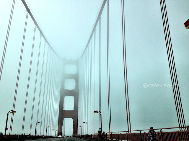 Golden Gate com neblina, buááá!