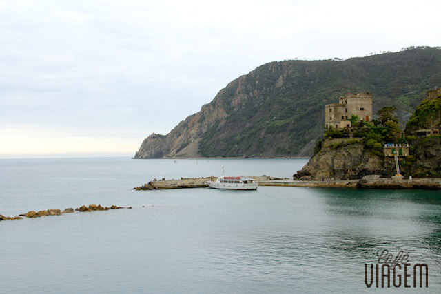 O ponto de partida dos barcos em Monterosso: linda vista!