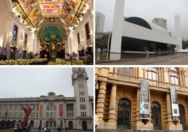 O Memorial da América Latina, a Sala SP, o Municipal e a bela Igreja Nossa Senhora do Brasil
