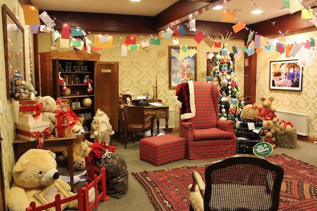 O escritório do Papai Noel do Casa da Montanha - uma das atrações mágicas do hotel para as crianças na programação de Natal
