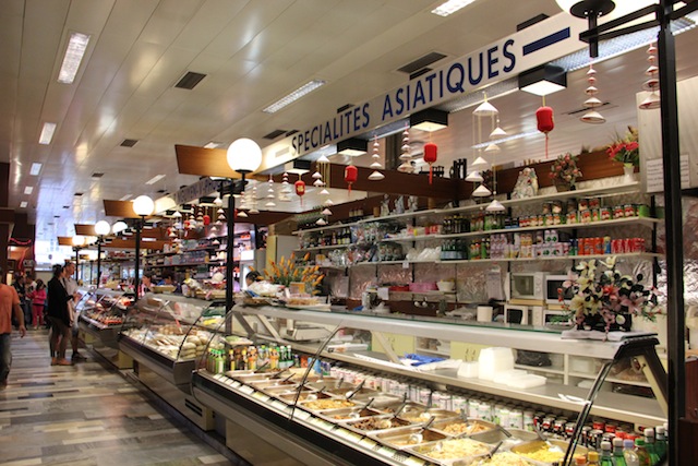 especialidades gourmets no Les Halles de Rive