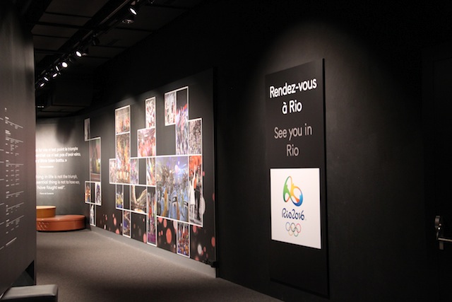 no final do tour no museu, uma mensagem: “A gente se vê no Rio!"