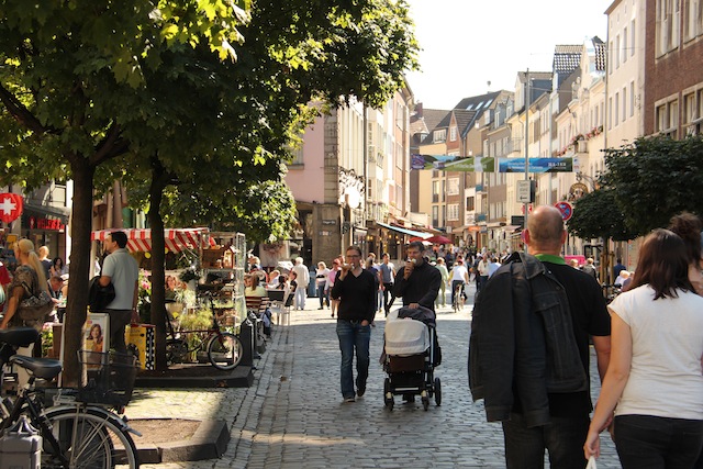 A charmosa rua de Marktstraße (Marktstrasse) merece um passeio