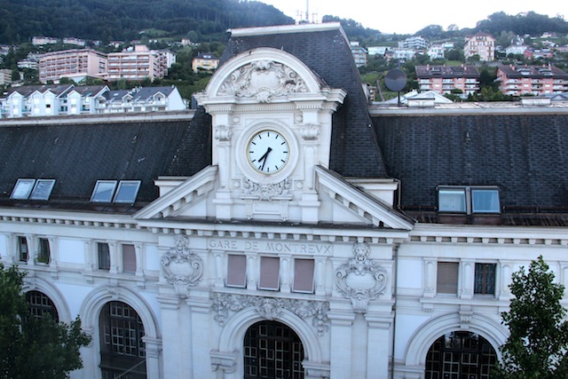 A estação central de Montreux de onde parte o Trem do Chocolate (em breve, o post da experiência no Café Viagem!)