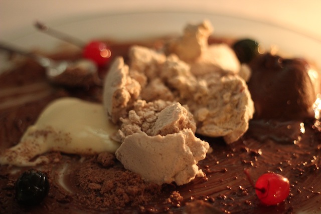 Chocolate e suas texturas, a sobremesa do menu Namorados em 2014
