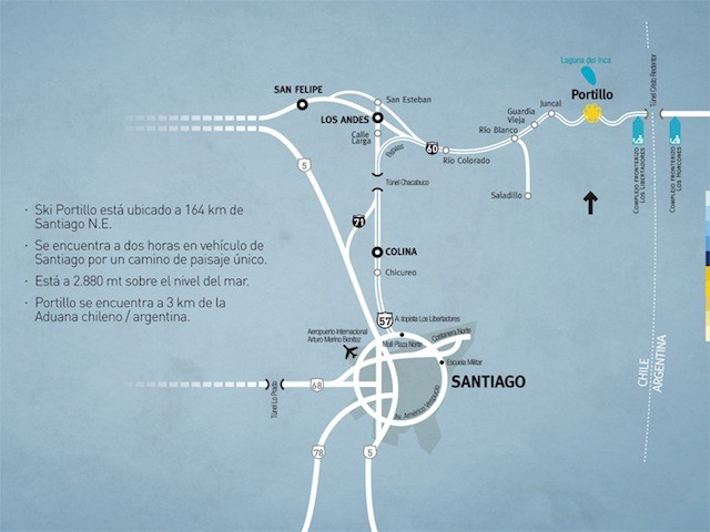 mapa do site de Portillo do caminho de Santiago a Portillo
