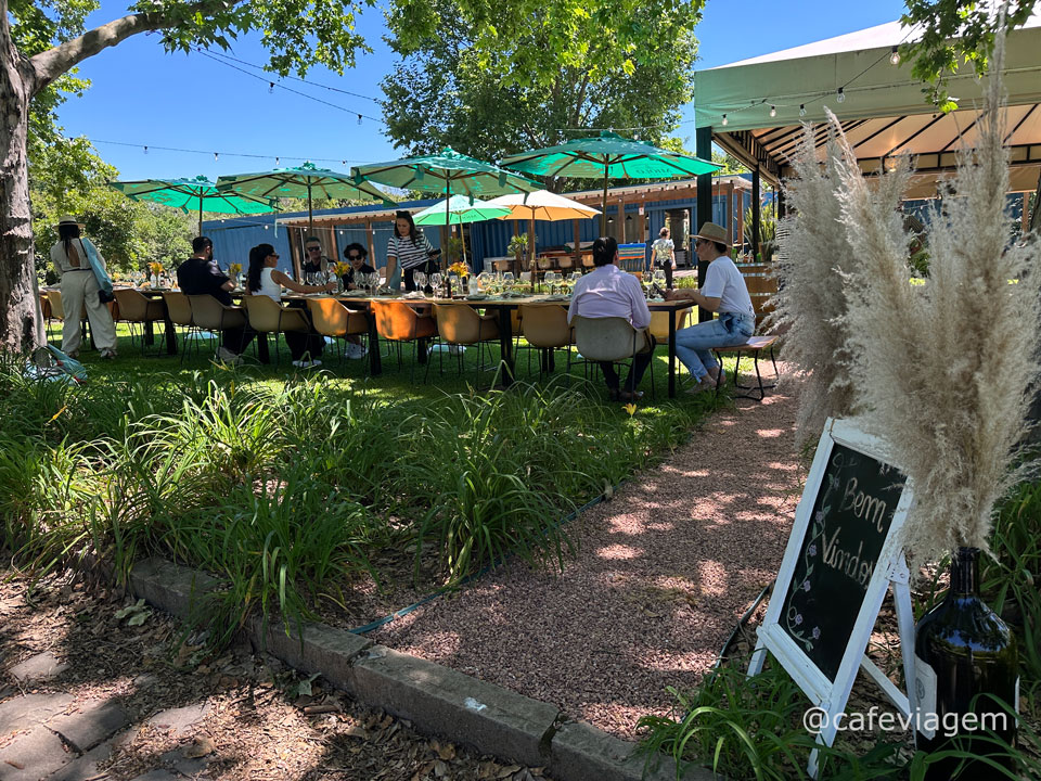 almoço no Wine Garden Miolo Vale dos Vinhedos