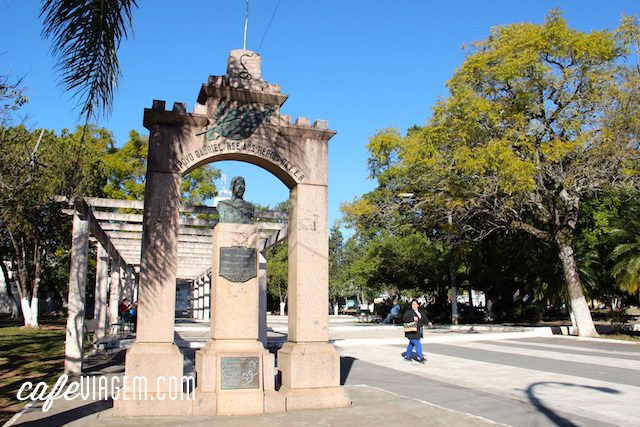 a praça central de São Gabriel