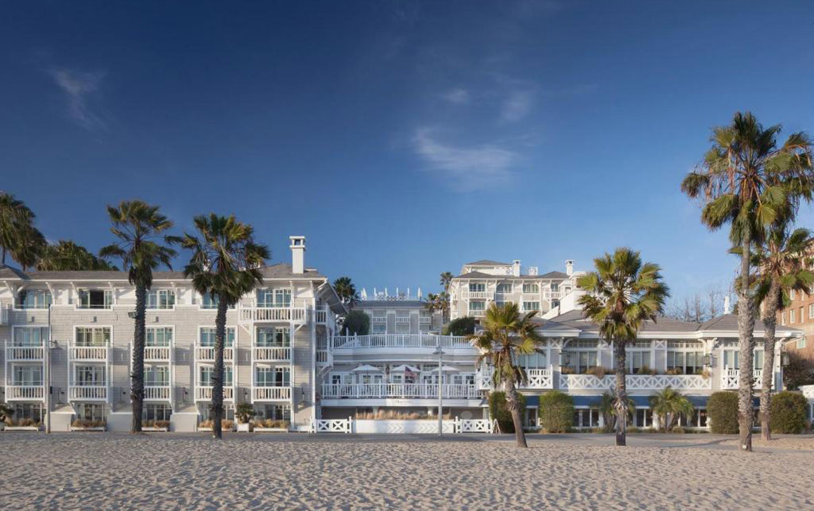 comer na praia em Los Angeles