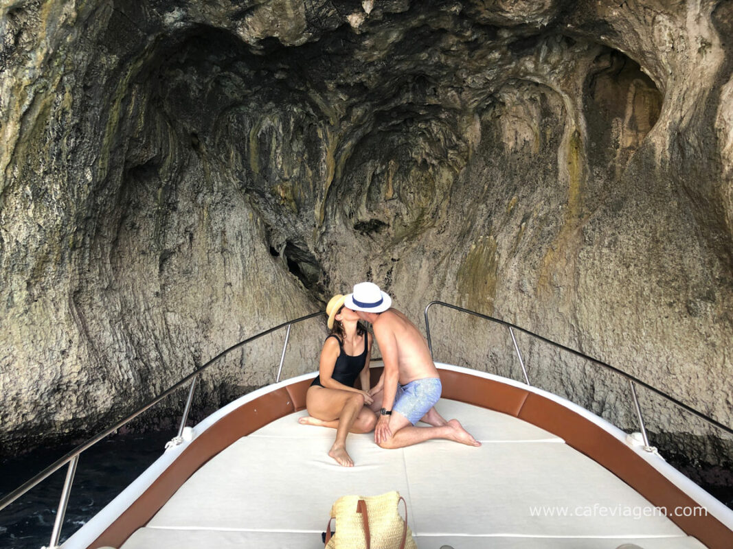 passeio barco em Capri