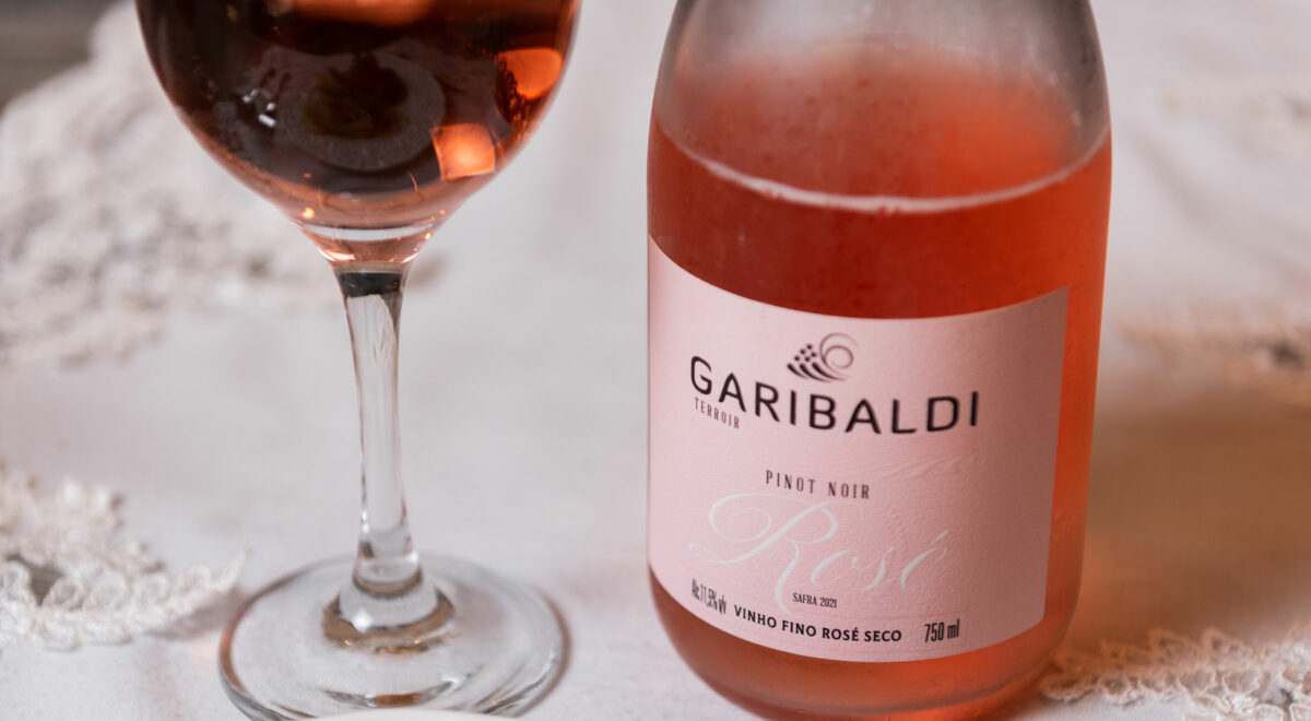 Vinho rosé da Vinícola Garibaldi
