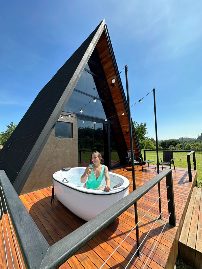 Dica de Cabana perto de Porto Alegre no estilo A-Frame