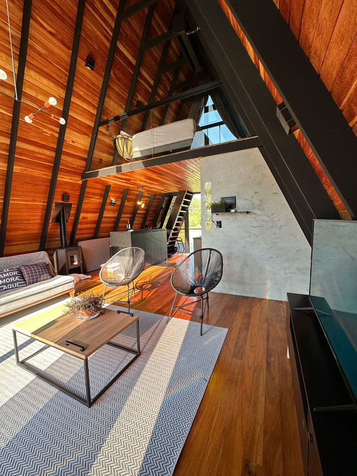Dica de Cabana perto de Porto Alegre no estilo A-Frame
