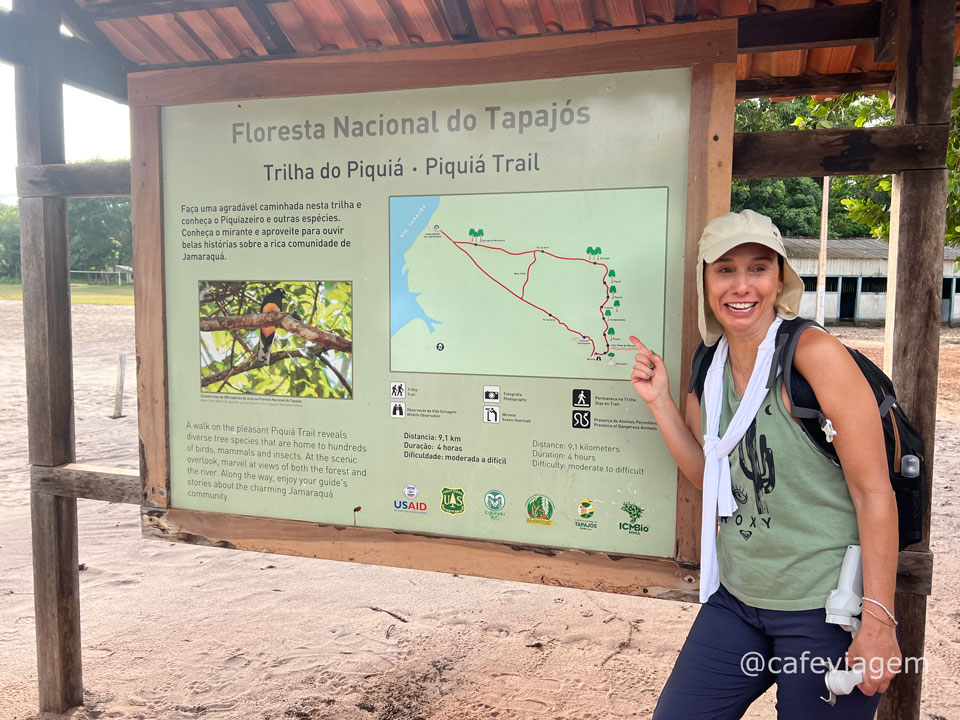 trilha da Floresta Nacional do Tapajós