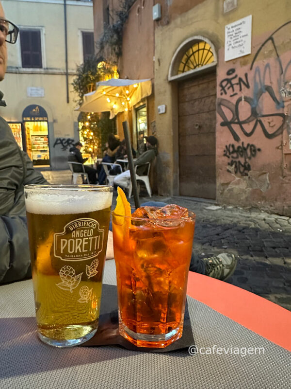 beber no Trastevere