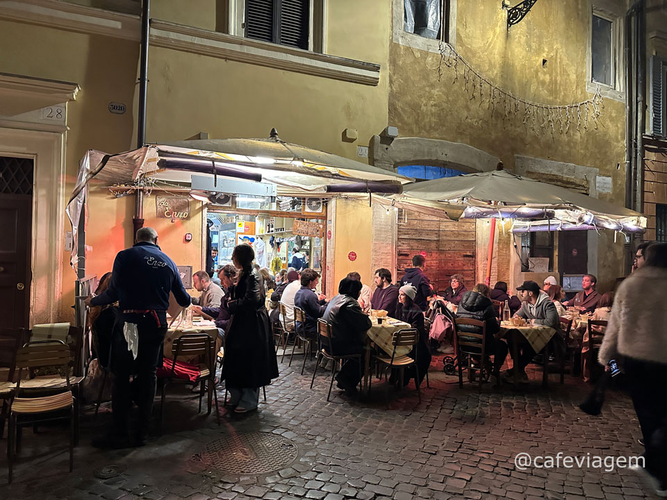 onde comer no Trastevere Roma