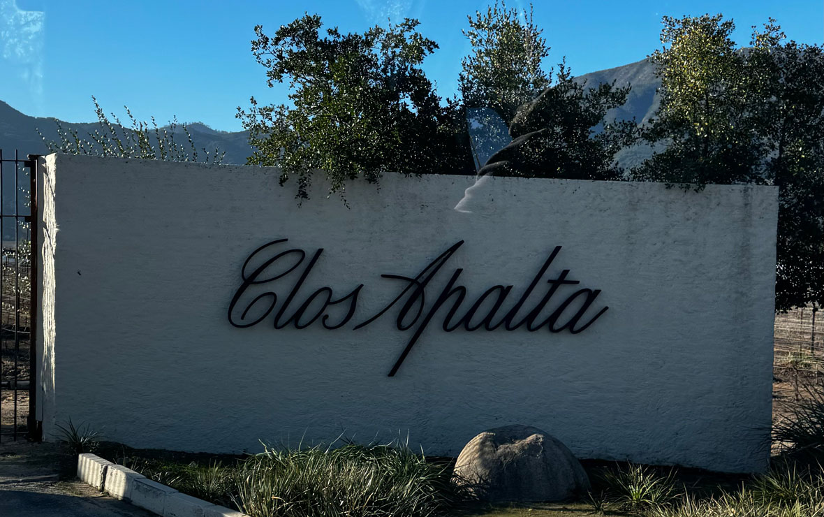 visita a Clos Apalta no Chile