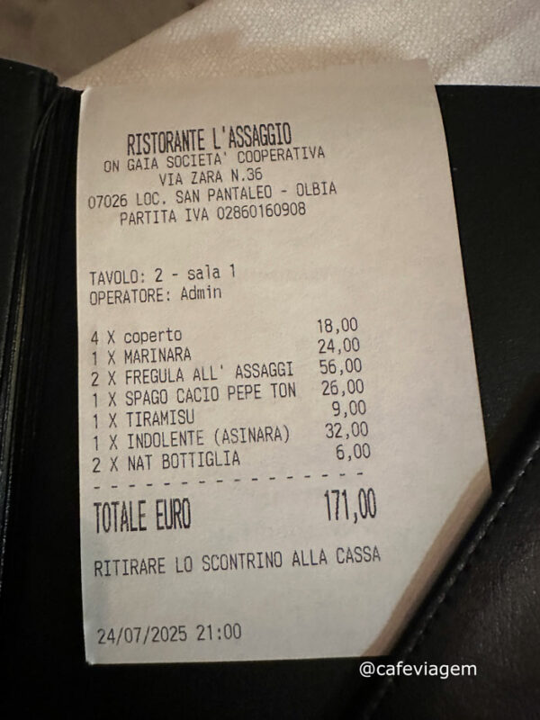 quanto custa viajar para Sardenha 