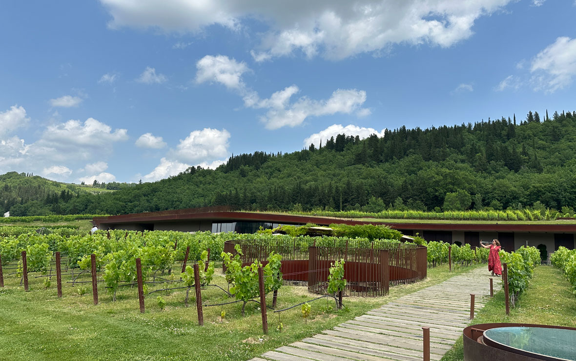 vinícola Antinori na Toscana